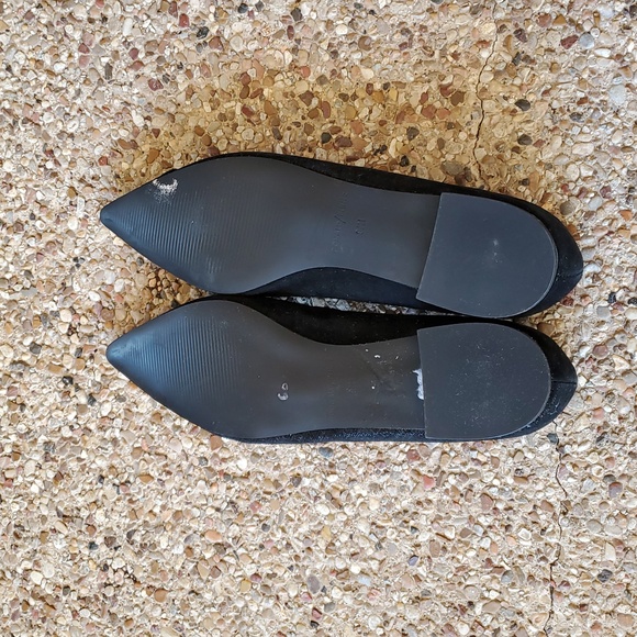 Donald Pliner Palma Black Suede Pointed-toe Flats, Size 9.5, NWOT - Picture 4 of 6